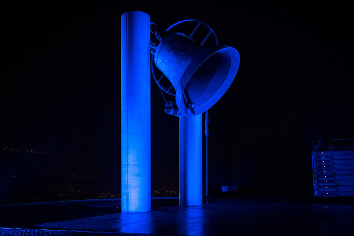 bell blue night